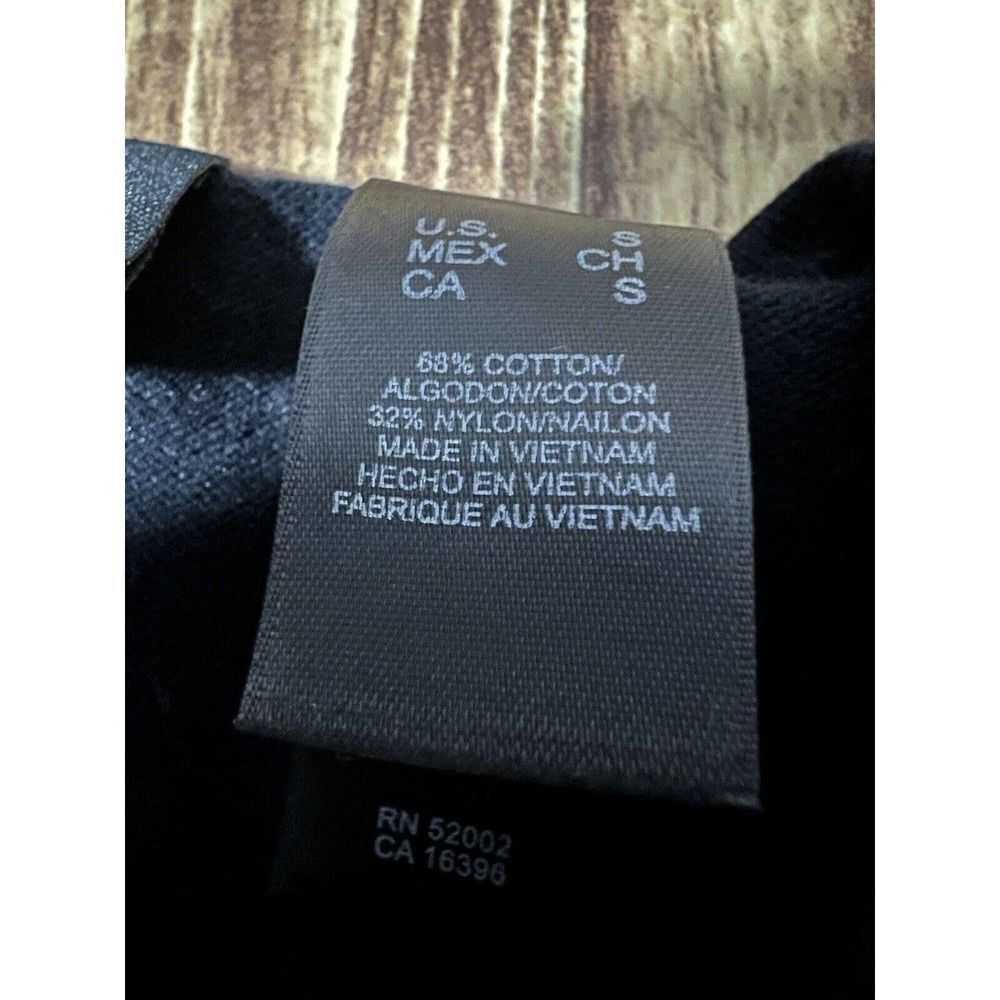 Axcess Women’s Shirt Black Peek A Boo Front Chest - Picture 5 of 7